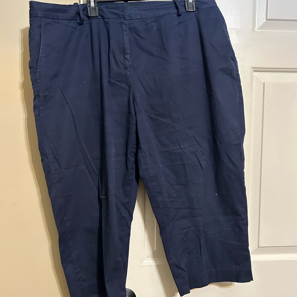 Talbots navy blue pants plus size 20W